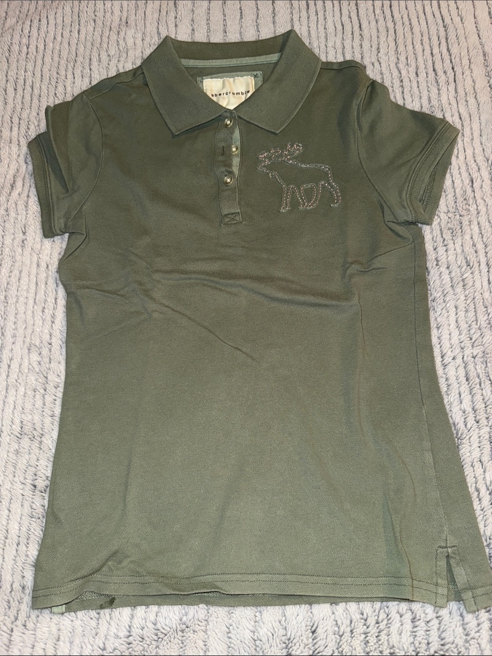 Abercrombie & Fitch Olive Green Girls' Polo